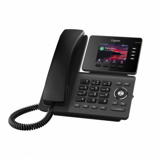 GIGASET P810B IP PRO IP asztali telefon, színes TFT kijelző, 4 funckiós LED billentyűk, HD hang, POE képes, Bluetooth