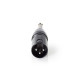 Nedis COTP15942BK 6,35 Jack dugó - 3P XLR dugó adapter