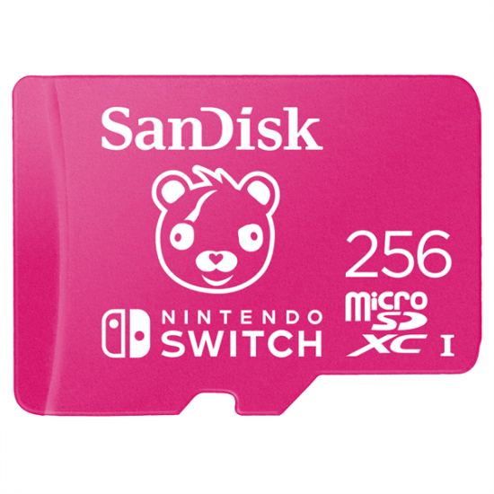 SANDISK 215473, microSDXC KARTYA NINTEn SWITCH - 256GB, 100/90 MB/s Fortnite EDT.