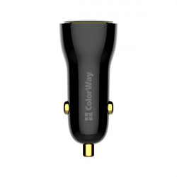 COLORWAY Autós töltő, CW-CHA046PD-BK Power Delivery Port PPS USB (USB-A + USB-C) (60 W) Fekete