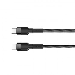 COLORWAY Kábel Type-C CW-CBPDCC047-BK, C-típusú színes kábel (PD Fast Charging 60W) 3,0A 1m fekete