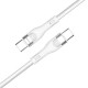 COLORWAY Kábel Type-C CW-CBPDCC065-WT, fonott nylon, PD 240W, 5,0A 1M fehér