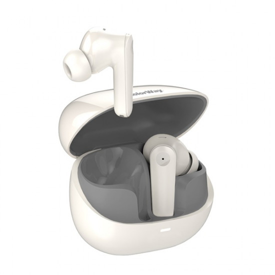 COLORWAY Fejhallgató, vékony TWS-1 fülhallgató hosszú élettartamú bézs