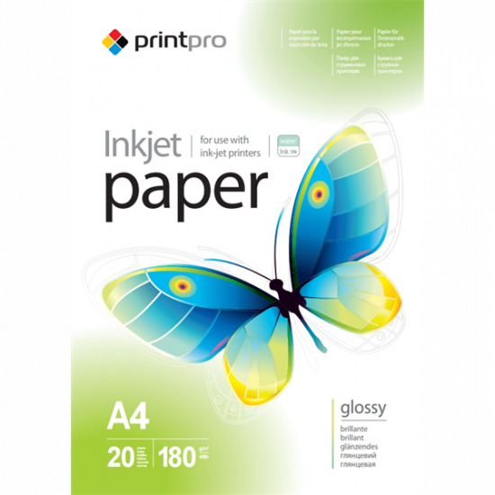 COLORWAY Fotópapír, PrintPro magasfényű 180 g/m2, A4, 20 sht (PGE180020A4)