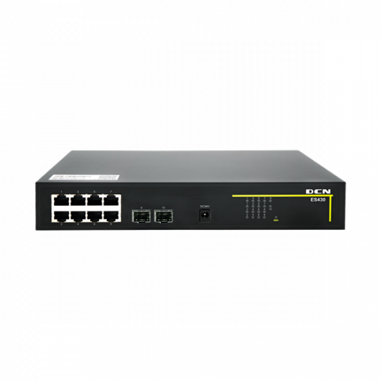 DCN Switch 120W PoE/PoE+ 8x10/100/1000Base-T+ 2x1000Base-X SFP, 120 Watt PoE budget