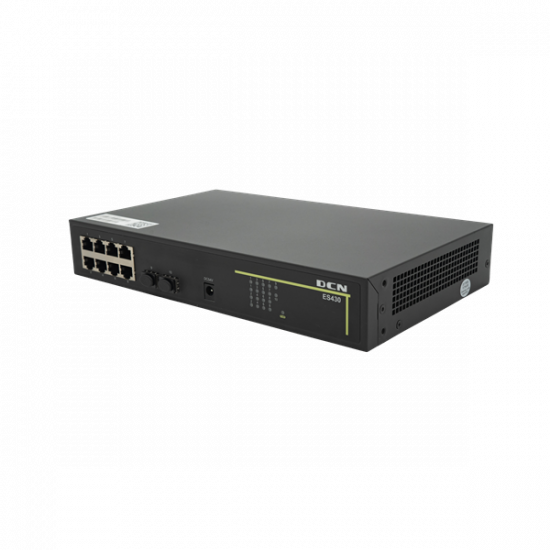 DCN Switch 120W PoE/PoE+ 8x10/100/1000Base-T+ 2x1000Base-X SFP, 120 Watt PoE budget