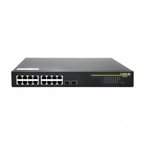 DCN Switch 250W PoE/PoE+ 16x10/100/1000Base-T + 2x100/1000Base-X SFP, 250 Watt PoE budget