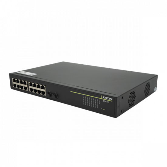DCN Switch 250W PoE/PoE+ 16x10/100/1000Base-T + 2x100/1000Base-X SFP, 250 Watt PoE budget