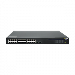 DCN Switch 370W PoE/PoE+ 24x10/100/1000Base-T + 2x1000Base-X SFP, 370 Watt PoE budget
