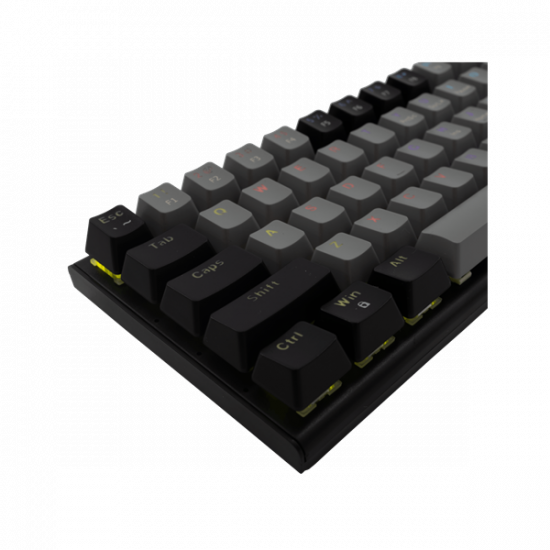 WHITE SHARK WAKIZASHI-2/G-B/R-HU, GK-002713V2/G-B/R-HU szürke/fekete, magyar, mechanikus gamer billentyűzet