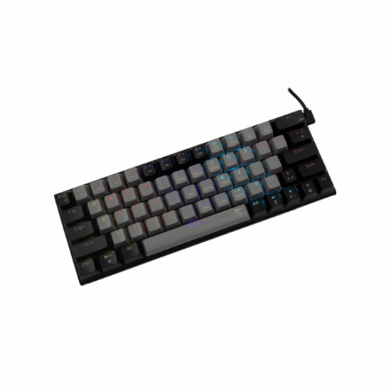WHITE SHARK WAKIZASHI-2/G-B/R-HU, GK-002713V2/G-B/R-HU szürke/fekete, magyar, mechanikus gamer billentyűzet
