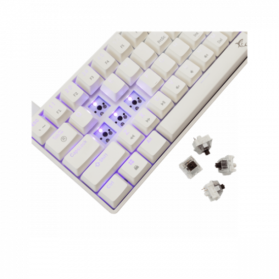 WHITE SHARK GK-004231W/BR-US SHINOBI-2/W-BR-US mech. bill. 61 barna gomb,fekete,angol