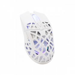 WHITE SHARK GM-5018W CARADOC-B 7D / 7200 dpi fehér RGB gamer egér