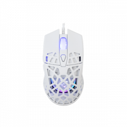 WHITE SHARK GM-5018W CARADOC-B 7D / 7200 dpi fehér RGB gamer egér