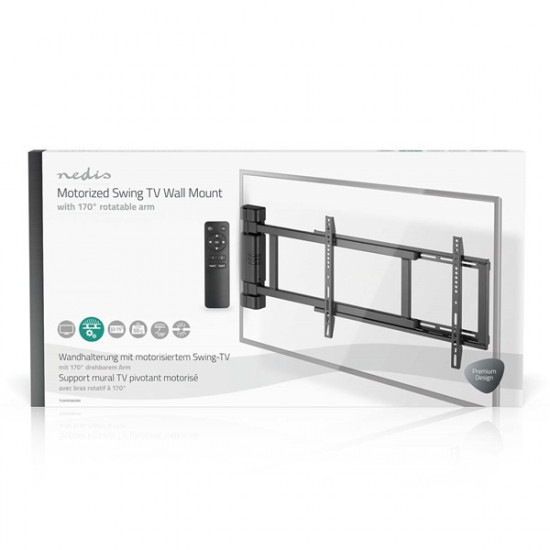 Nedis TVWM5860BK LCD TV / monitot motoros fali tartó konzol, 32-75", max. teherbírás 60 kg, faltáv:56mm, távirányító