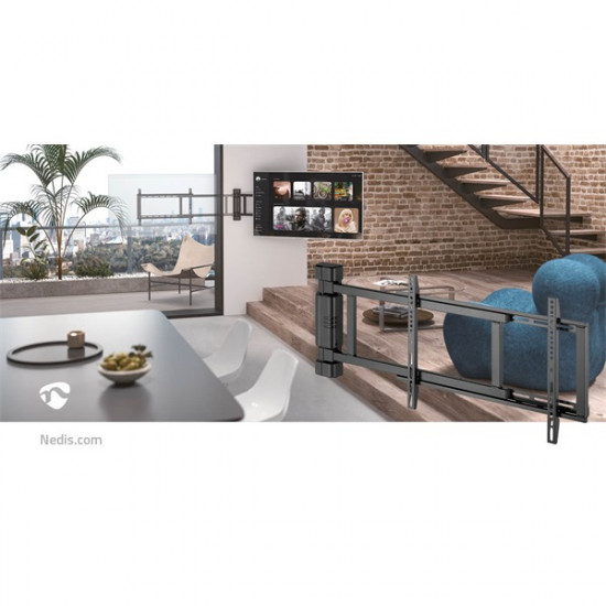 Nedis TVWM5860BK LCD TV / monitot motoros fali tartó konzol, 32-75", max. teherbírás 60 kg, faltáv:56mm, távirányító