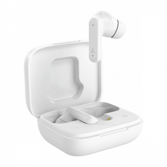 SBOX EB-TWS08-W Bbluetooth v:5.4 fülhallgató mikr.toucLCD, fehér, BR+EDR+BLE