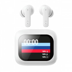 SBOX EB-TWS08-W Bbluetooth v:5.4 fülhallgató mikr.toucLCD, fehér, BR+EDR+BLE