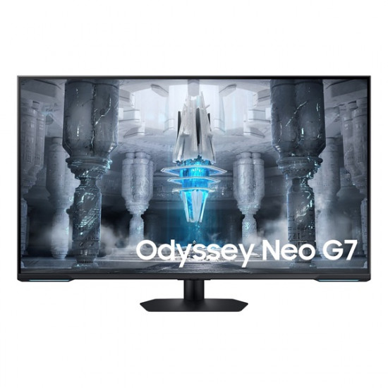 SAMSUNG Smart Gaming 144Hz monitor 43" G70NC, 3840x2160, 16:9, 1ms, HDMI/DP/USB/LAN/,WiFi, Bluetooth, hangszóró