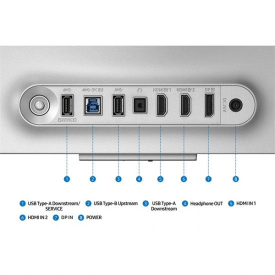 SAMSUNG Gaming 240Hz OLED monitor 32" G8, 3840x2160, 16:9, 260cd/m2, 0.03ms, HDMI/DisplayPort/USB,Pivot