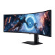 SAMSUNG Ívelt Gaming 144Hz VA monitor 49" G9 G91F, 5120x1440 DQHD, 32:9, 350cd/m2, 1ms, HDMI,DP/USB