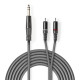 Nedis COTH23300GY15 félprofi XLR audio kábel, 6,35mm sztereo jack dugó - 2x RCA dugó, 1,5m