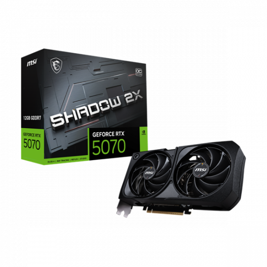 MSI Videokártya PCI-Ex16x nVIDIA RTX 5070 SHADOW 3X 12GB DDR7 OC BULK