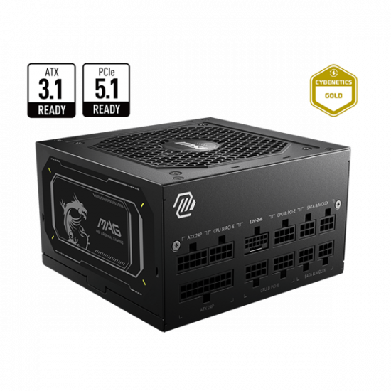 MSI Tápegység 850W 80+ Gold moduláris, Gen 5.0 V2