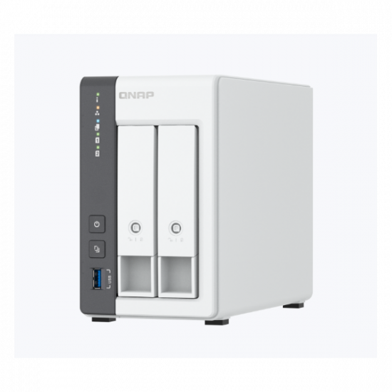 QNAP NAS 2 fiókos 4x2GHz, 4GB RAM, 1x2500Mbps, 1x1000Mbps, 1xUSB3.2, 2xUSB2.0 - TS-216G