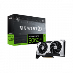 MSI Videokártya PCI-Ex16x nVIDIA RTX 5060 Ti VENTUS 2X PLUS 8GB DDR7 OC