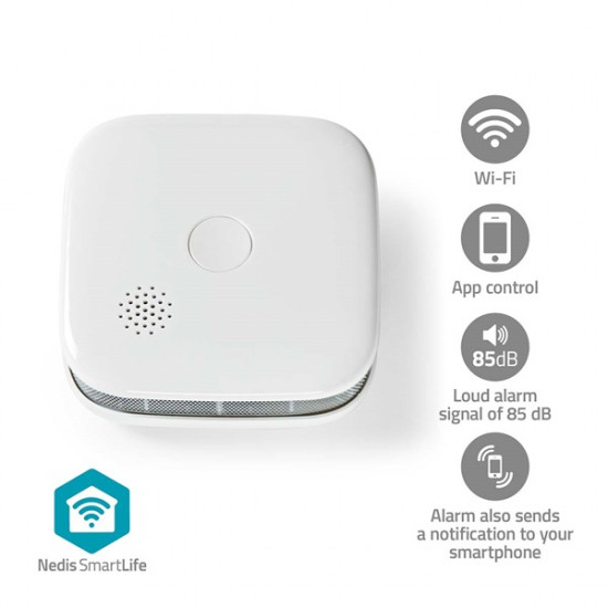 Nedis WIFIDS21WT WIFI füst érzékelő EN 14604, Érzékelő életciklusa: 10 év