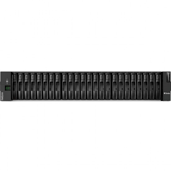 LENOVO DE storage - DE2000H SFF külső tároló, (2x 8GB Cache), 2x (16G FC, 4-ports + 2 db Universal SFP+ Modul)