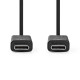 Nedis CCGL64750BK10 USB C - USB-C kábel, USB3.2 Gen 2, 240W, 20 Gbps, 1m, (USB3.1, USB3.0, USB2.0)
