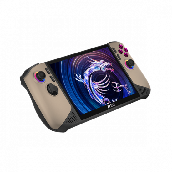MSI Gaming Handheld Claw 8 AI+ A2VM-093HU, 8" FHD+, Ultra 7 258V, 32GB, 1TB, Win11H, Sandstorm/Black kézikonzol