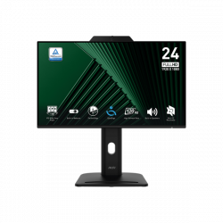 MSI Monitor Business PRO MP242PMG 23,8" FHD 1920x1080, IPS, 16:9, 120Hz, 1500:1, 1ms, DP, HDMI, VGA, Webcam, Black