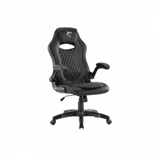 WHITE SHARK NYX-B NYX gamer szék, fekete, puha nyak, fej és hát párnák, lélegzó felület, 120 kg - ig