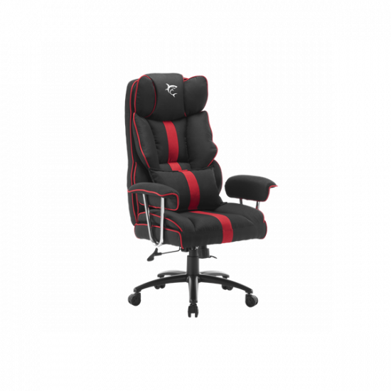 WHITE SHARK WS LE MANS LE MANS fekete/piros gamer szék, puha nyak, fej és hát párnák, lélegző felület, 120 kg-ig