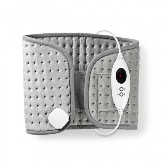 Nedis PEHP112CGY derék melegítő párna, 69x28 cm, 6 hőbeállítás