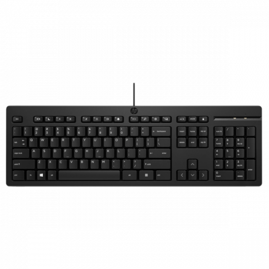HP vezetékes billentyűzet 125 G2 - fekete