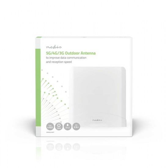 Nedis ANOR5G20WT Beltéri és kültéri antenna, 3G / 4G / 5G, 698 MHz -5000 MHz, Nyereség: 6 dB