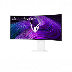 LG OLED Gaming 240Hz ívelt smart monitor 39" 39GX90SA, 3440x1440, 21:9, 275cd/m2, 1ms, HDMIx2/USBx2/USB-C