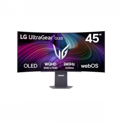 LG OLED Gaming 240Hz ívelt smart monitor 45" 45GX90SA, 3440x1440, 21:9, 275cd/m2, 0,03ms, HDMIx2/DIsplayport/USBx2/USB-C