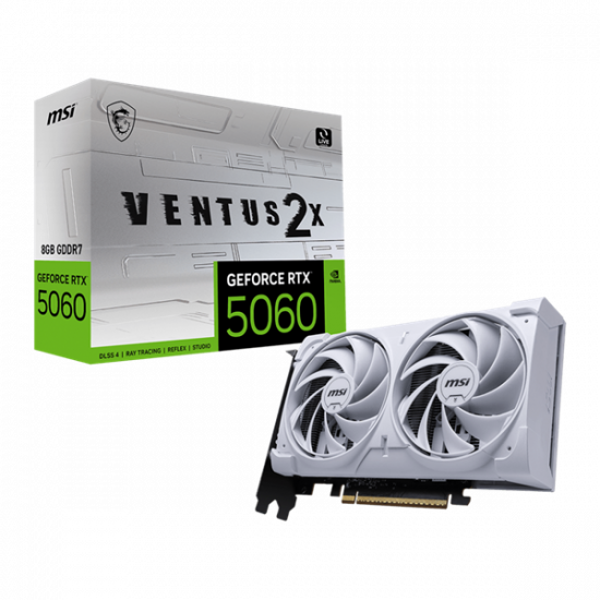 MSI Videokártya PCI-Ex16x nVIDIA RTX 5060 VENTUS 2X 8GB DDR7 OC WHITE