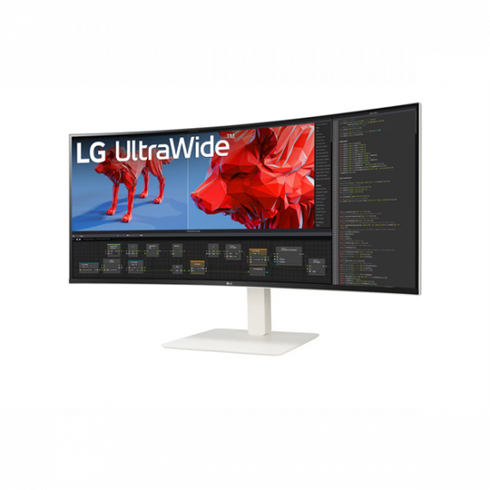 LG ívelt 144Hz monitor 38" 38WR85QC,3840x1600,21:9,450cd/m2,1ms,HDMIx2/Displayport/USBx4/USB-C/RJ45