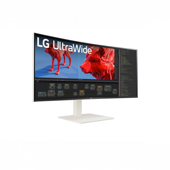 LG ívelt 144Hz monitor 38" 38WR85QC,3840x1600,21:9,450cd/m2,1ms,HDMIx2/Displayport/USBx4/USB-C/RJ45
