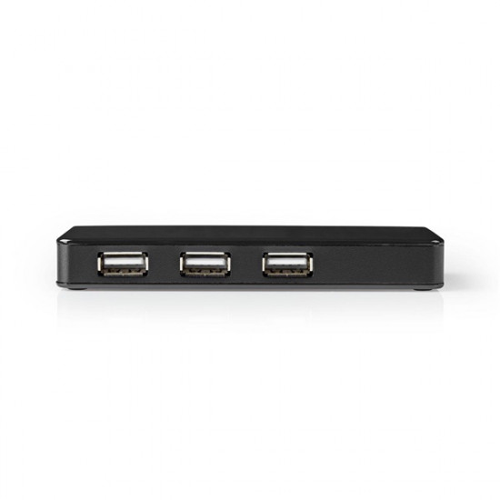 Nedis UHUBU2730BK aktív 7 portos USB HUB, USB 2.0, 5V táp