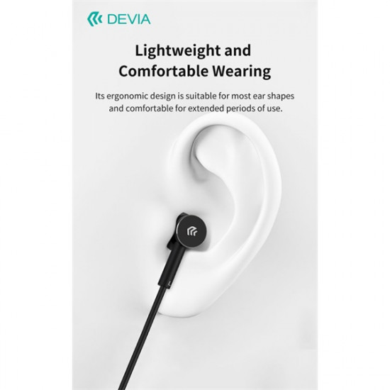 Devia Smart Series M2 Metal In-Ear sztereó fülhallgató - Type-C - fekete