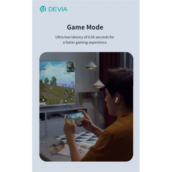 Devia TWS-Ultra1 ANC Bluetooth sztereó headset - fekete