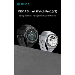 Devia Pro1 (V2) okosóra AMOLED kijelzővel - ezüst