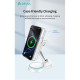 Devia Extreme Speed Series 15W Qi 3 In 1 vezeték nélküli töltő Smartphone/iWatch/Airpods - fehér